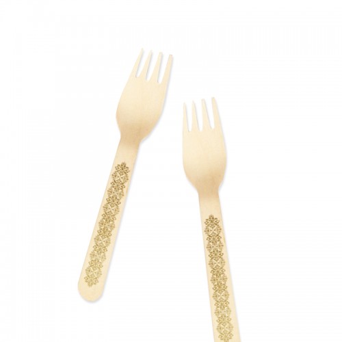 Fork - Damask Gold